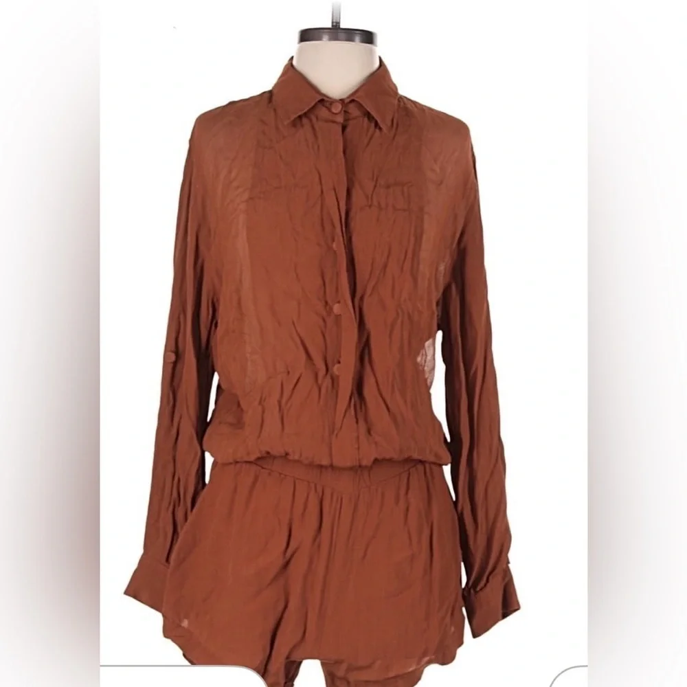 Cleobella Brown Jumpsuit - Picture 1 of 3